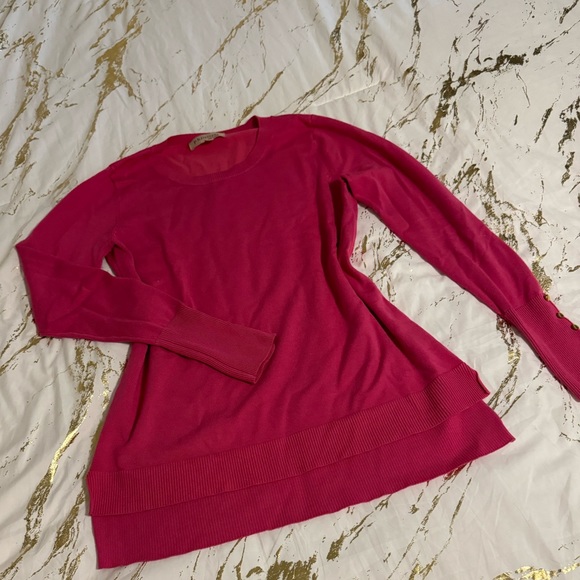 PHILOSOPHY pink sweatshirt with gold cuffs 💞 - Picture 3 of 10
